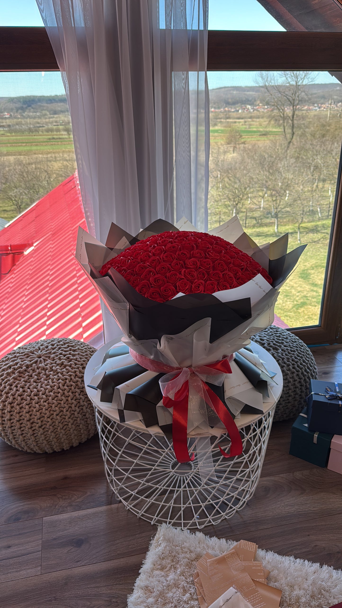 Buchet 185 Trandafiri Rosii